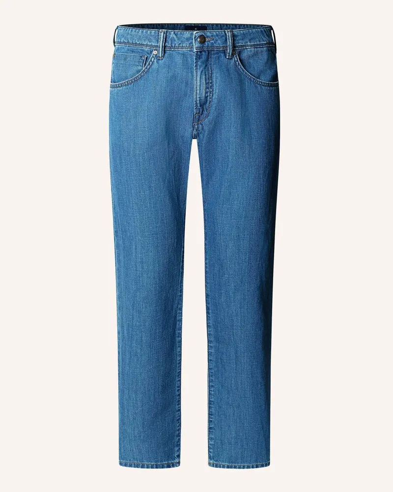 Hackett Jeans Overall Cot Linen Denim blau Dunkelblau