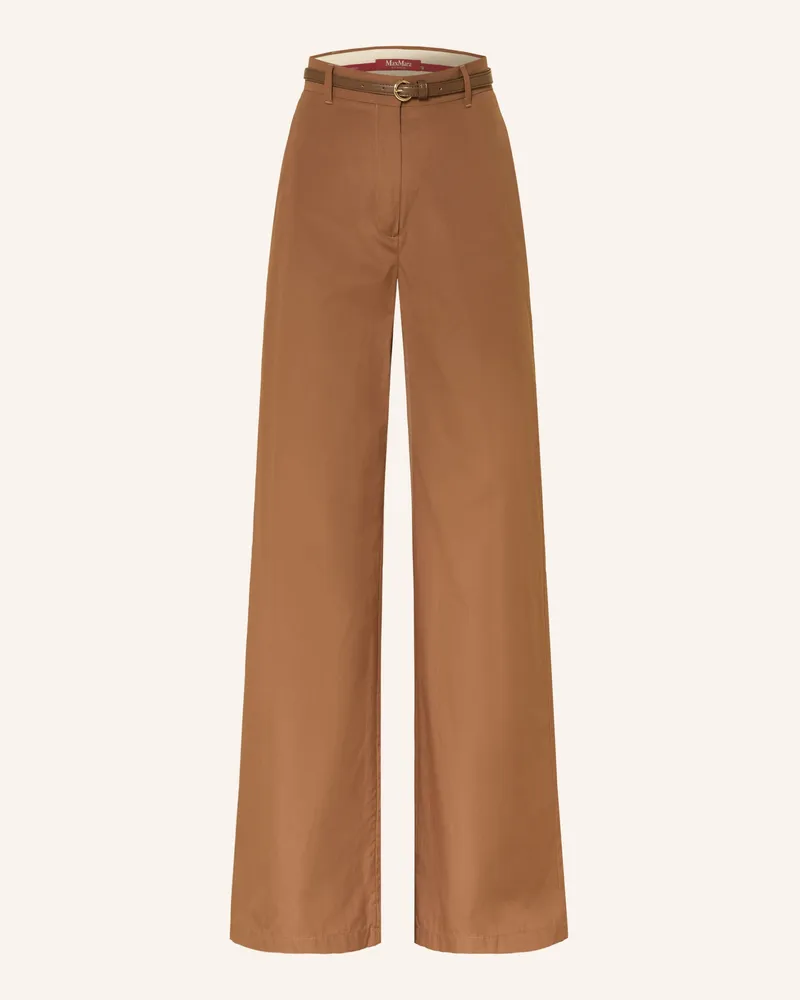 Max Mara Marlenehose FAREA Braun
