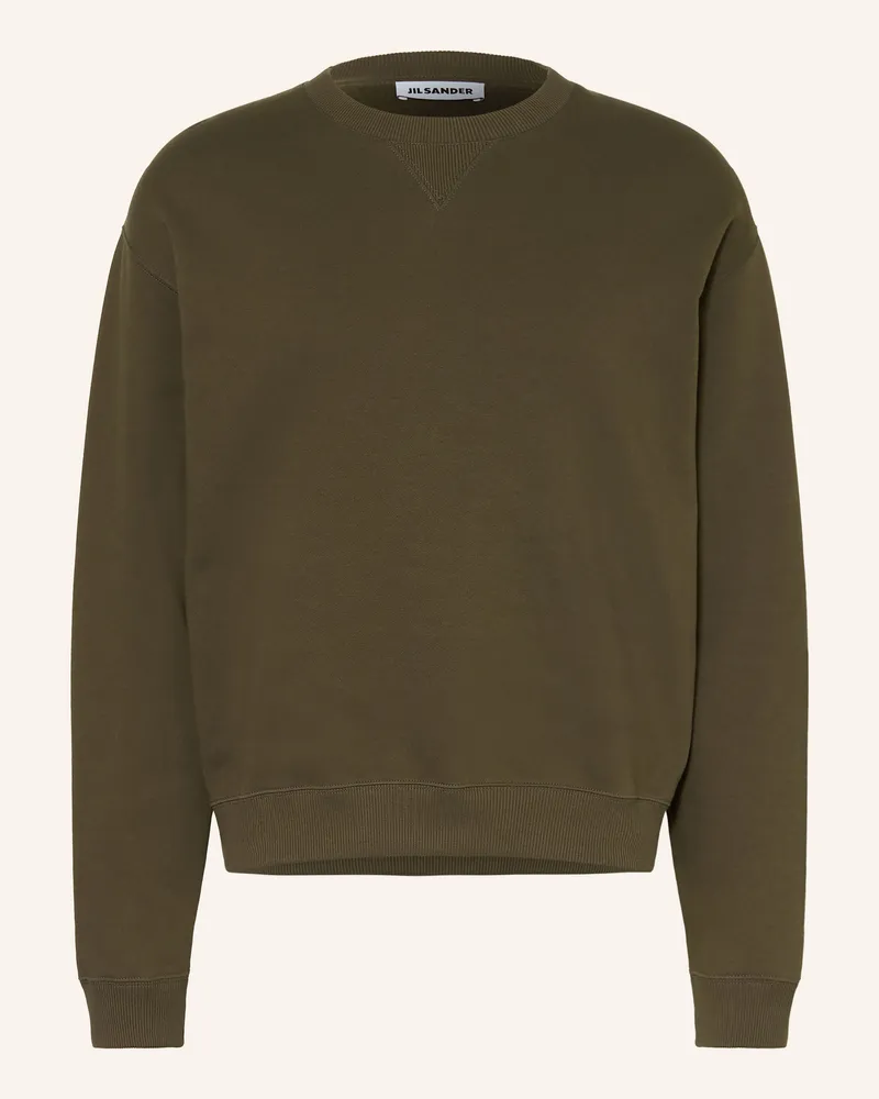 Jil Sander Sweatshirt gruen Dunkelgrün
