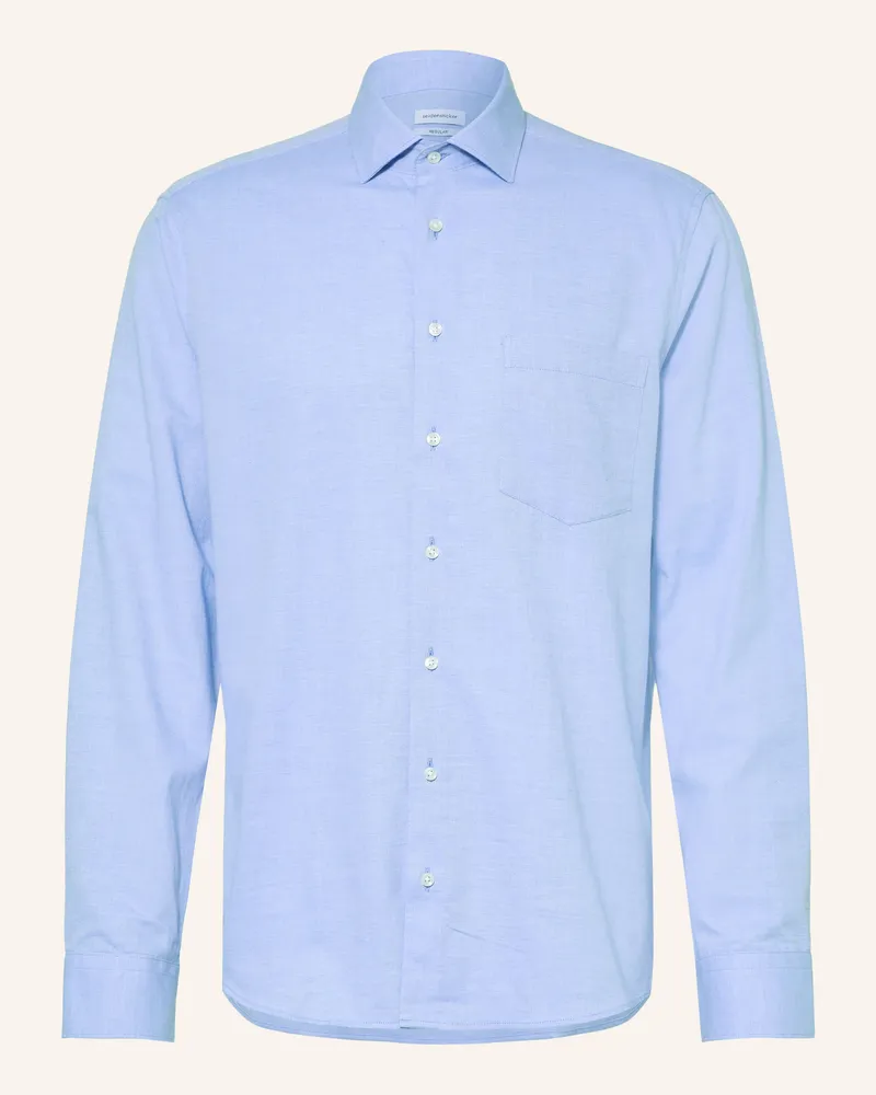 Seidensticker Hemd Comfort Fit blau Hellblau