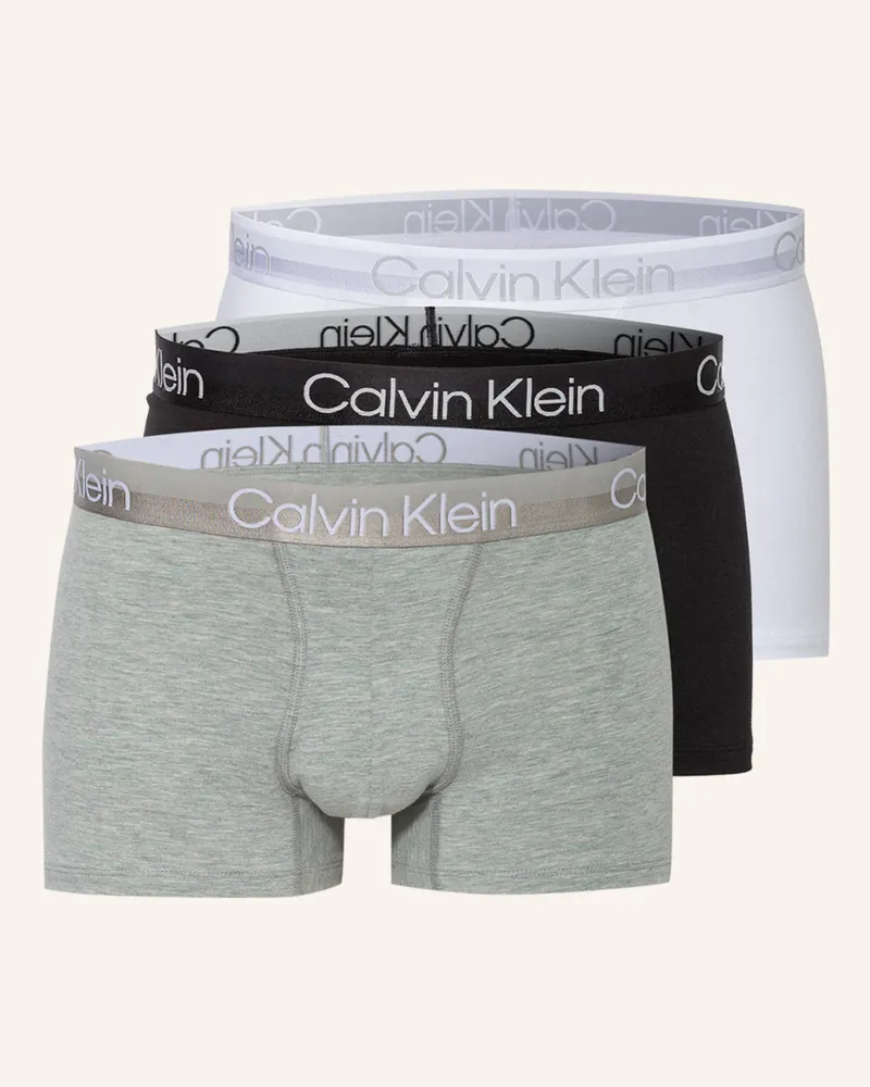Calvin Klein 3er-Pack Boxershorts MODERN STRUCTURE Schwarz
