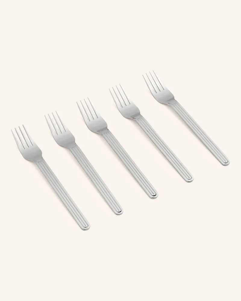 Hay 5er-Set Tafelgabeln Sunday silber Silber