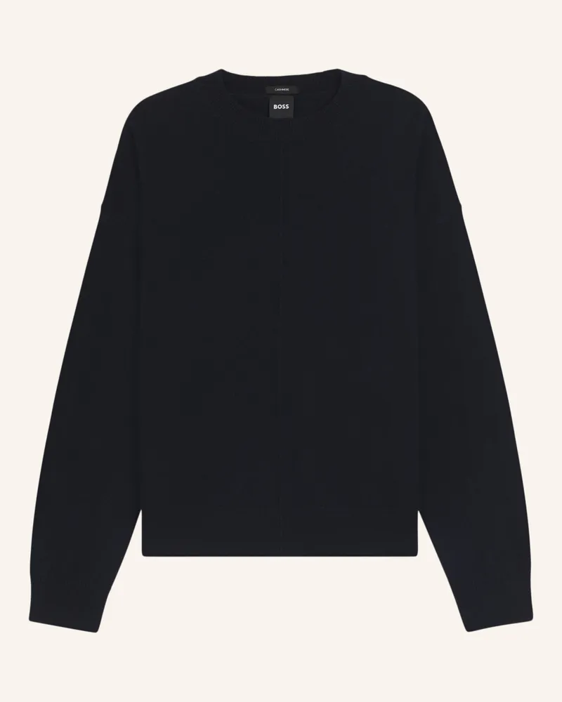 HUGO BOSS Cashmere-Pullover FASCONA Dunkelblau