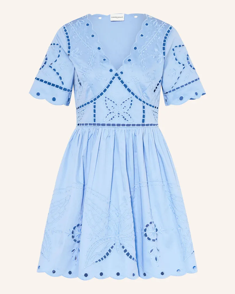Claudie Pierlot Kleid aus Lochspitze Hellblau
