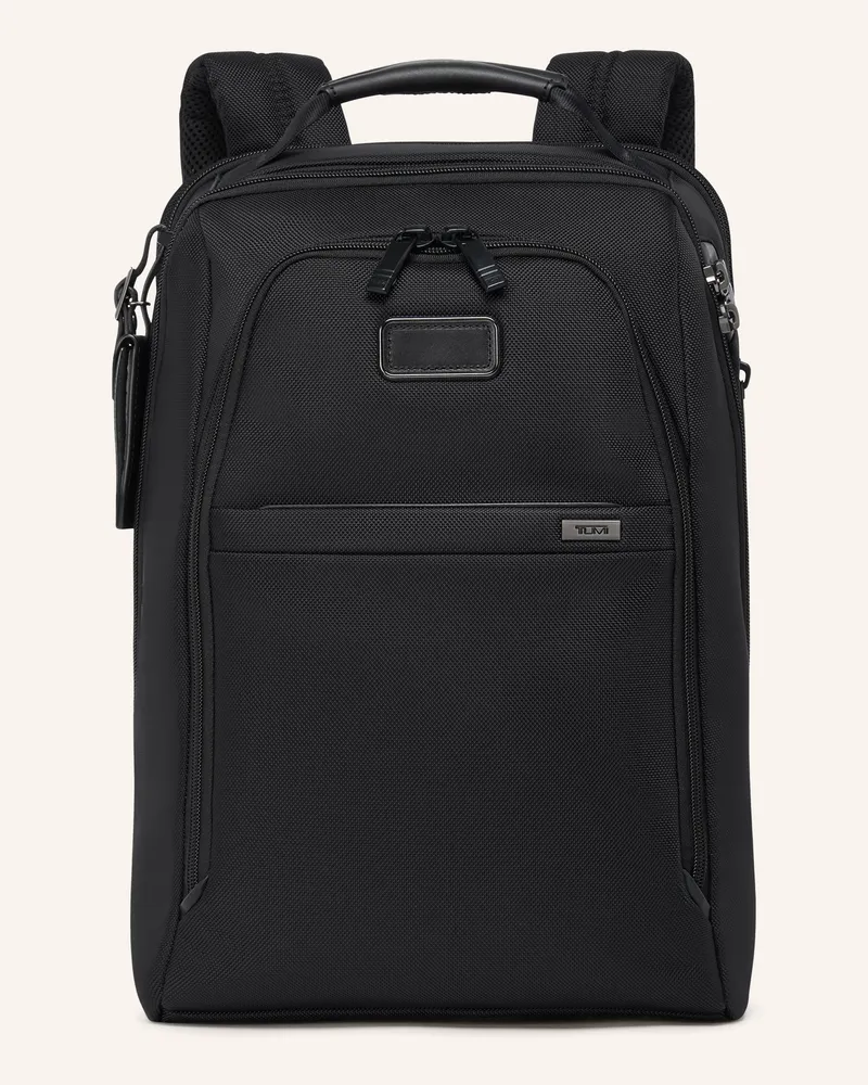 Tumi Alpha Rucksack Medium Expandable Mit Laptop-Fach schwarz Schwarz