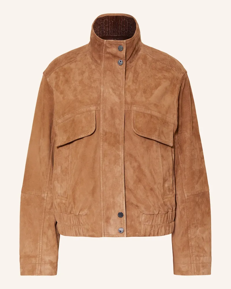Bogner Velourslederjacke Anouk beige Cognac