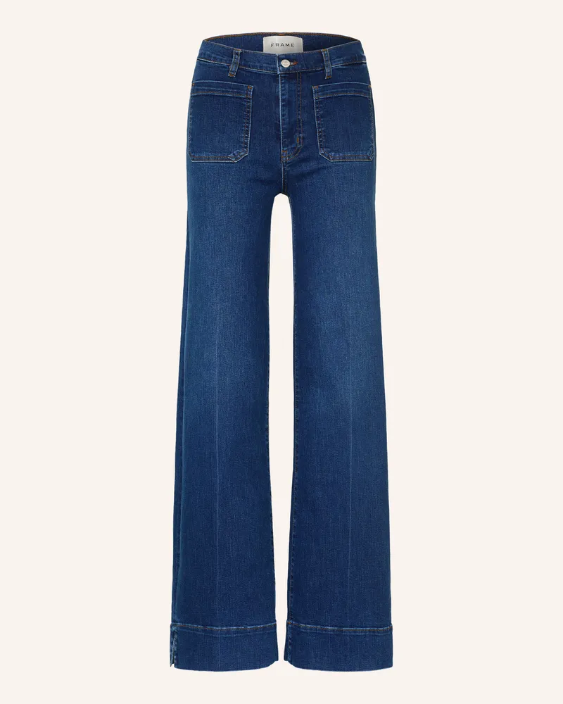 Frame Denim Flared Jeans Le Slice blau Folk