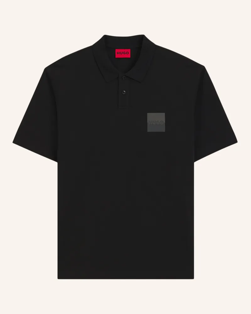 HUGO BOSS Poloshirt DUSPLITY Relaxed Fit Schwarz
