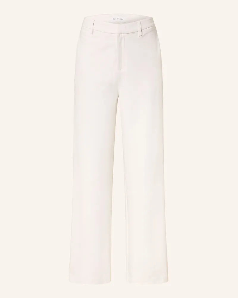 Calvin Klein Marlenehose grau Creme