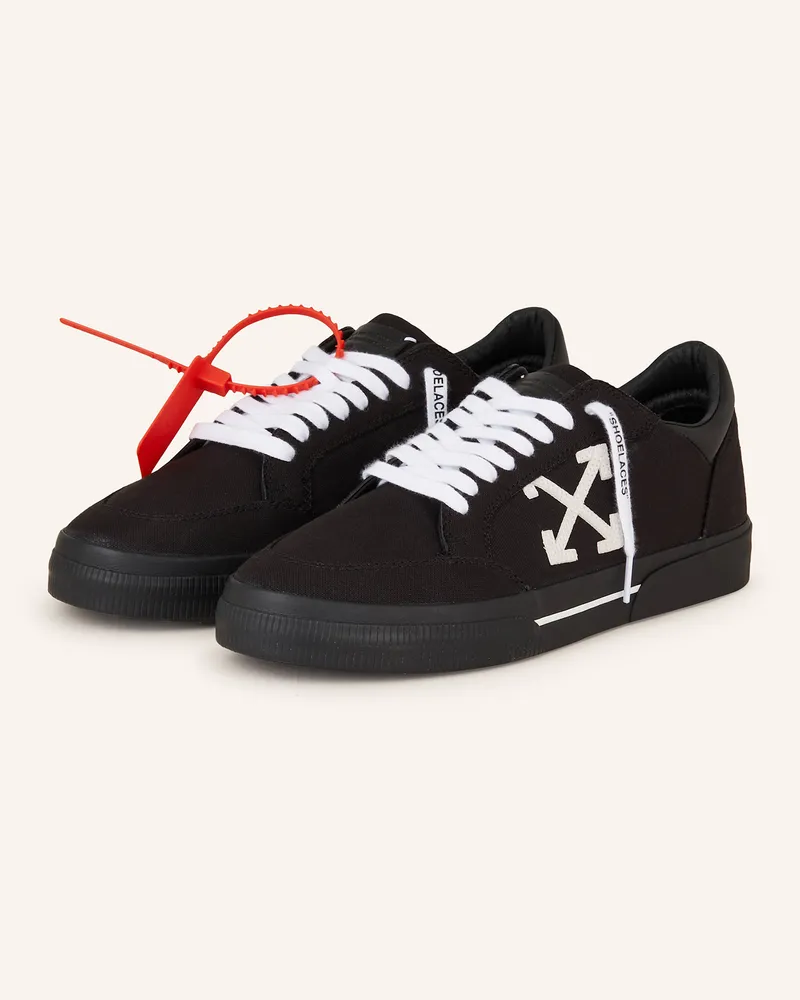 OFF-WHITE Sneaker NEW LOW VULCANIZED CANVAS Schwarz