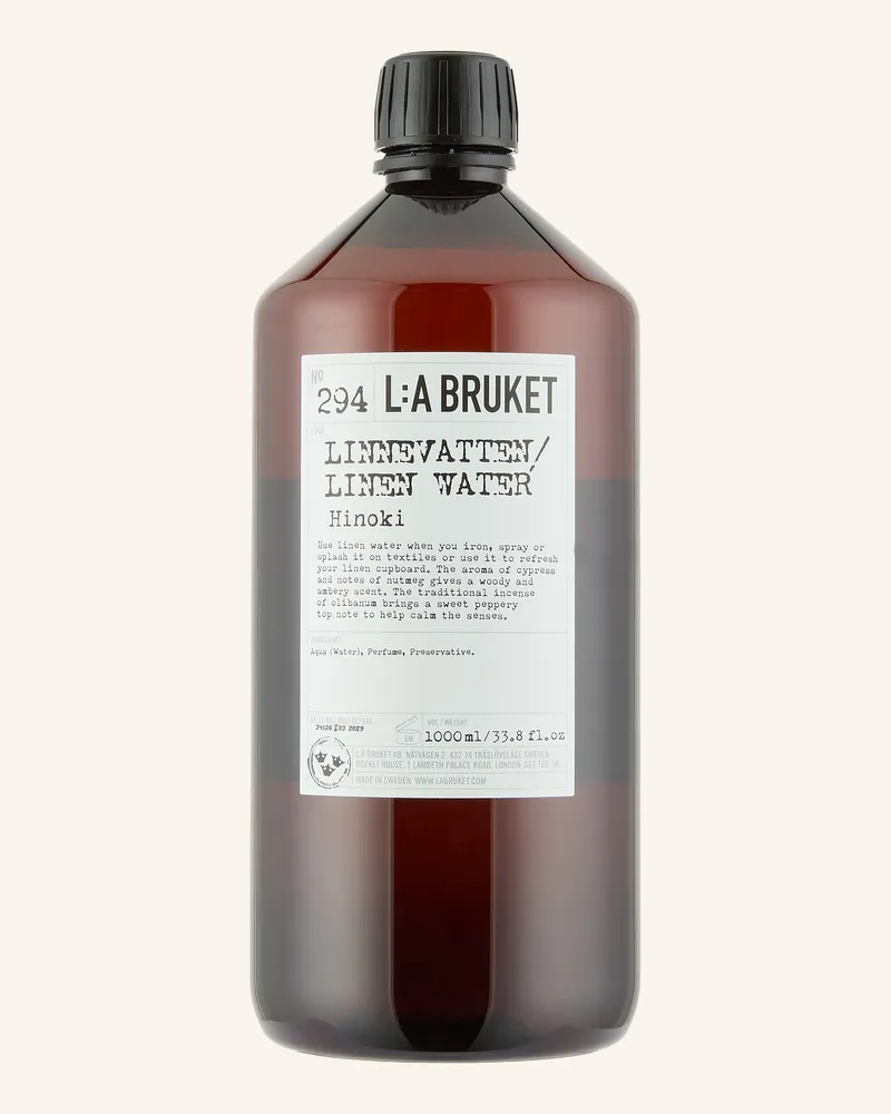 L:A Bruket Bügelwasser 294 Hinoki braun Dunkelbraun