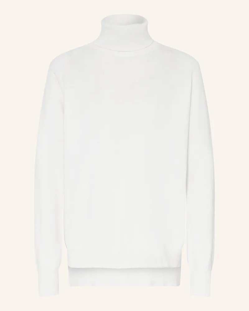 MARC AUREL Rollkragenpullover Weiss