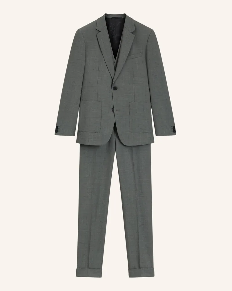 HUGO BOSS Business Anzug HENRY-GETLIN253V1X Slim Fit Hellgrün