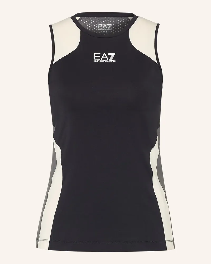 EA7 Tanktop schwarz Schwarz