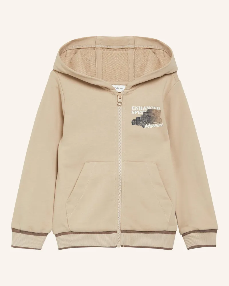 S.Oliver Sweatshirt Jacke beige Braun