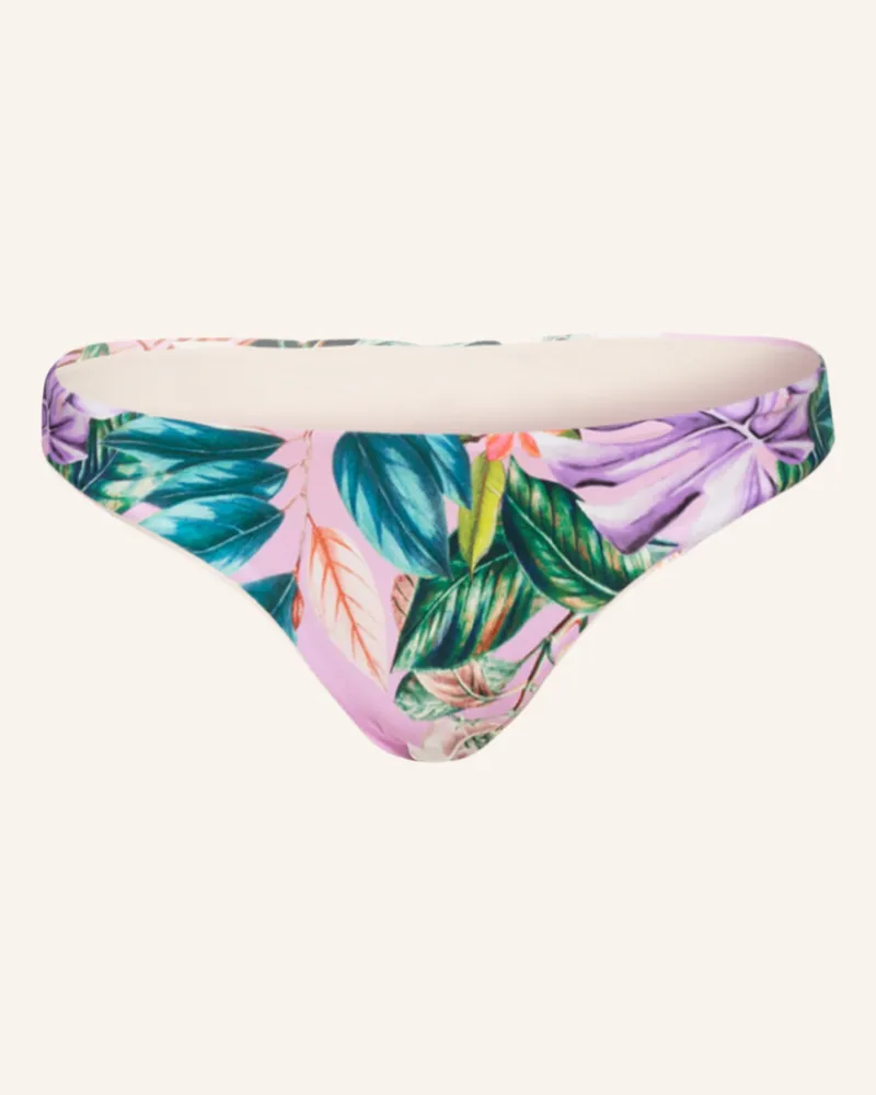 PilyQ Brazilian-Bikini-Hose Basic Ruched Teeny rosa Lila