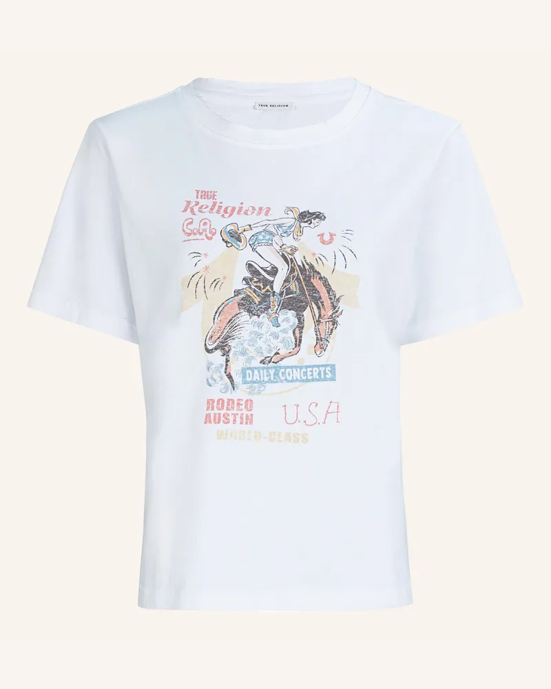 True Religion T-Shirt Rodeo weiss Weiss