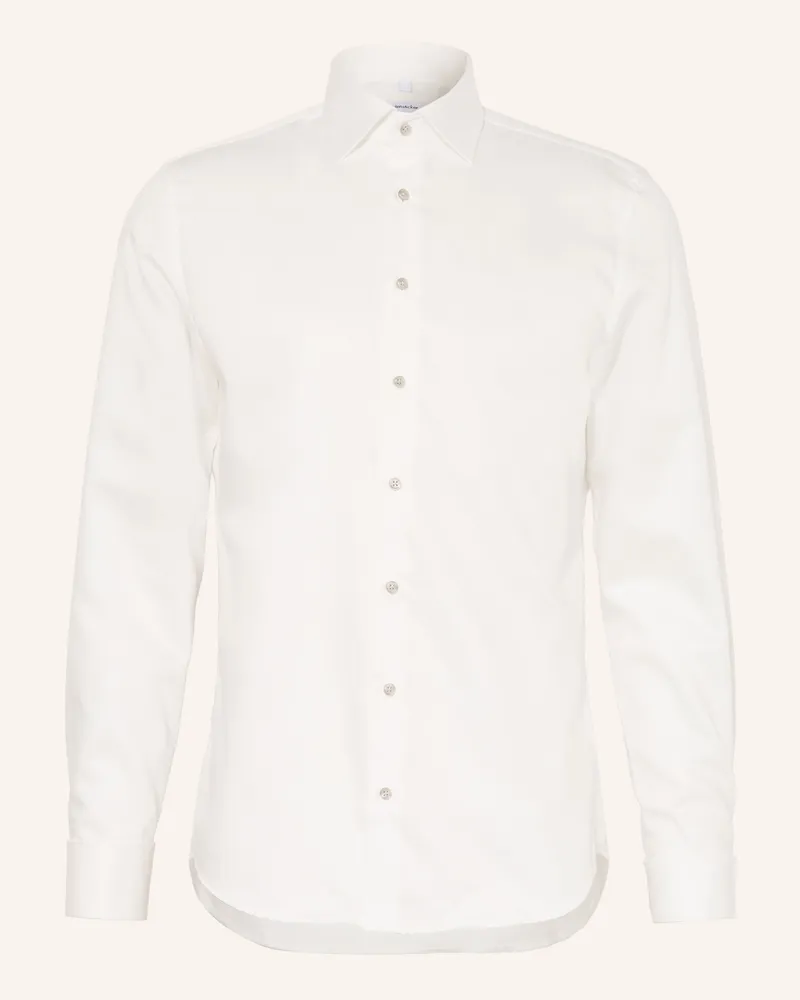 Seidensticker Hemd Slim Fit weiss Weiss