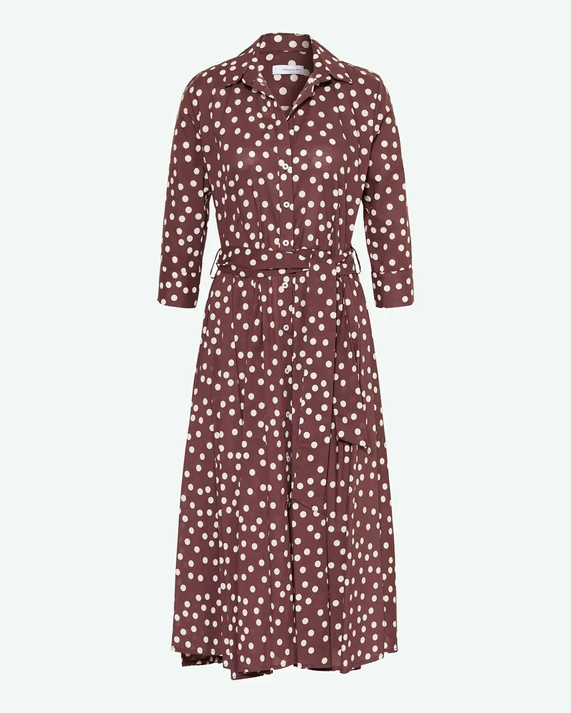 Rossana Diva Hemdblusenkleid Mit 3/4-Arm braun Braun