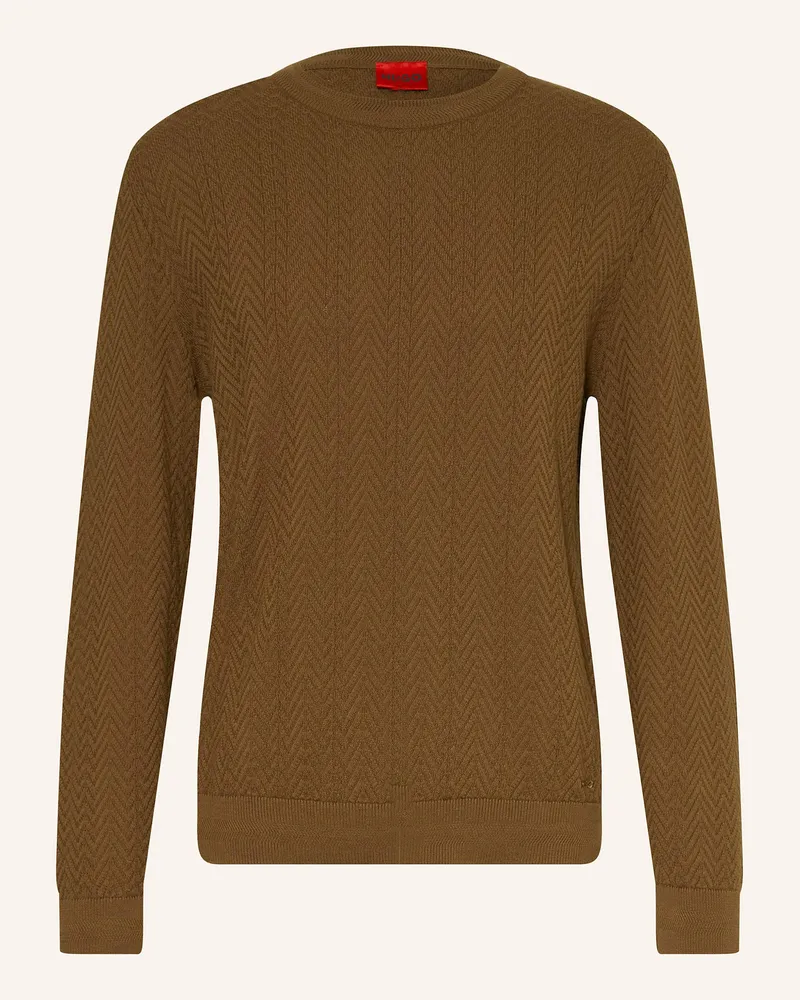 HUGO BOSS Pullover SIMO Braun