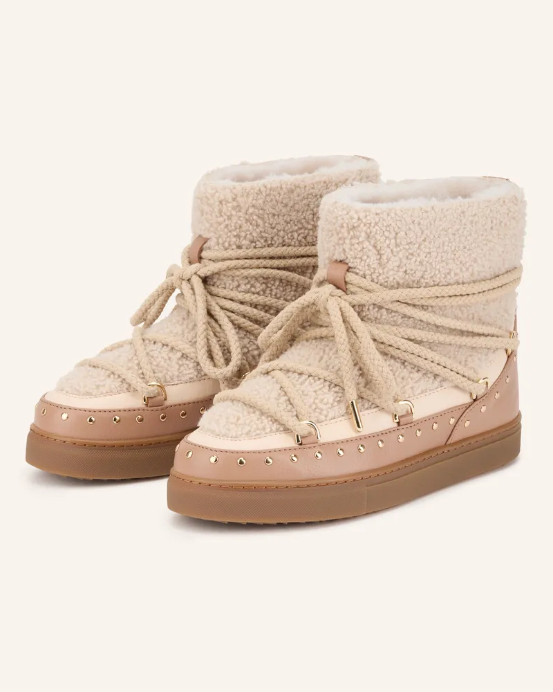 INUIKII Boots Curly Rock Mit Nieten beige Beige