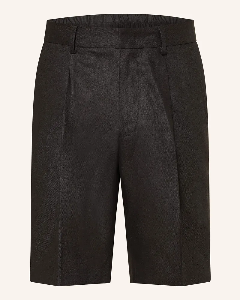 NN 07 Leinenshorts KAY Regular Fit Schwarz