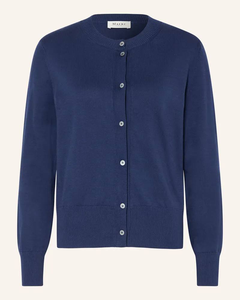 Maerz Strickjacke blau Dunkelblau