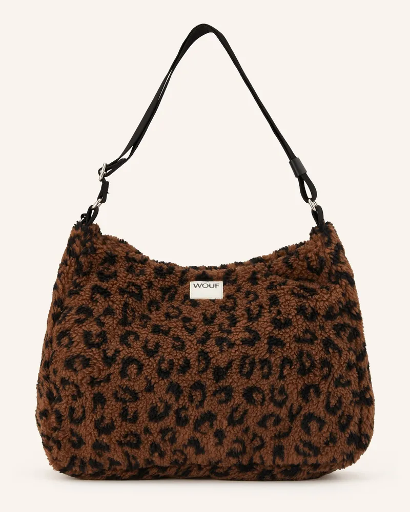 WOUF Schultertasche SIMONA Braun