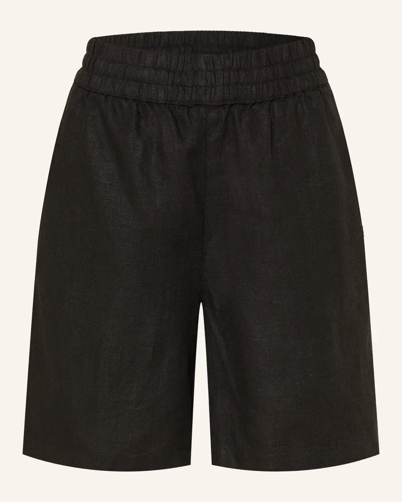 Knowledge Cotton Apparel Leinenshorts POSEY Schwarz