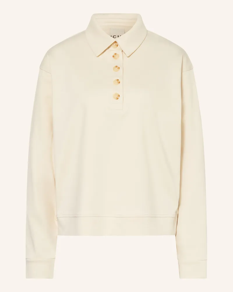 ICHI Jersey-Poloshirt Ihmoja beige Creme
