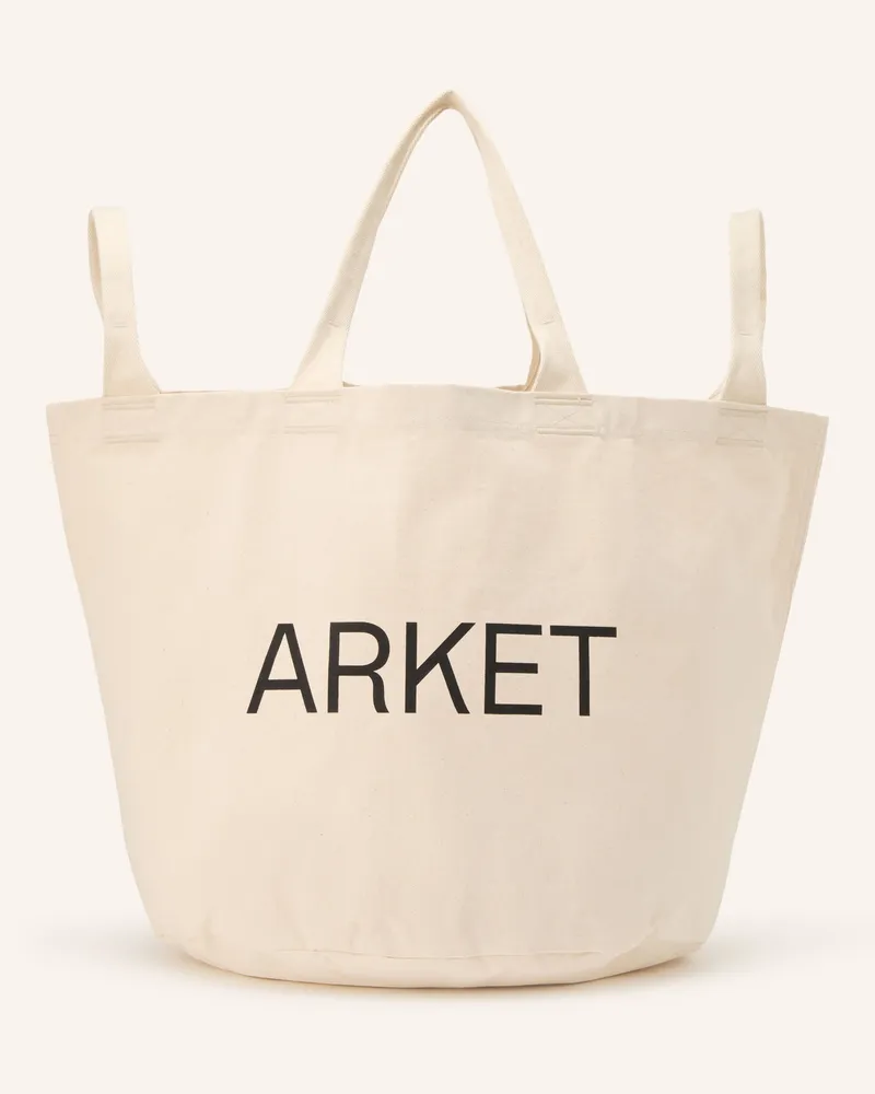 Arket Shopper Xl weiss Creme
