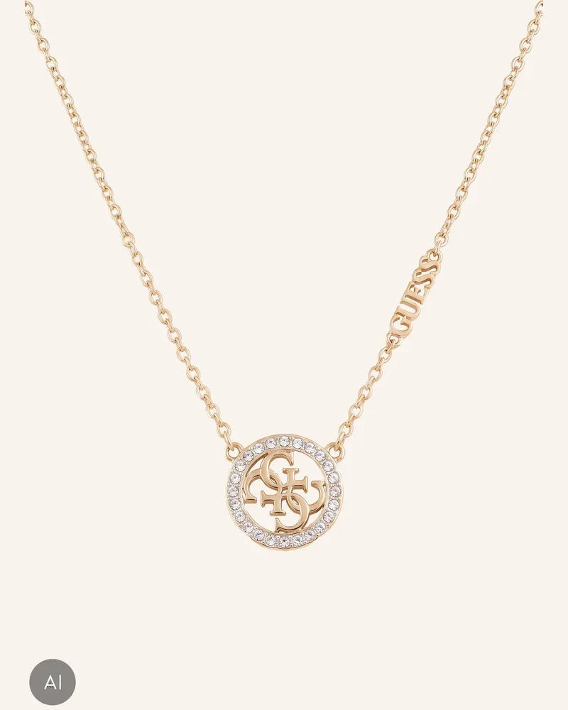 Guess Halskette Life In 4g gold Gold