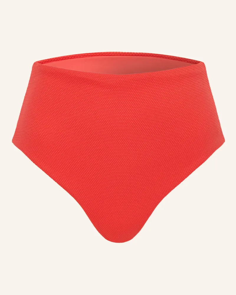 MYMARINI High-Waist-Bikini-Hose BOTTOM NO 2 mit UV-Schutz 50 Rot