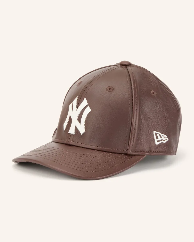 New Era Cap Img Leather 9forty® braun Dunkelbraun