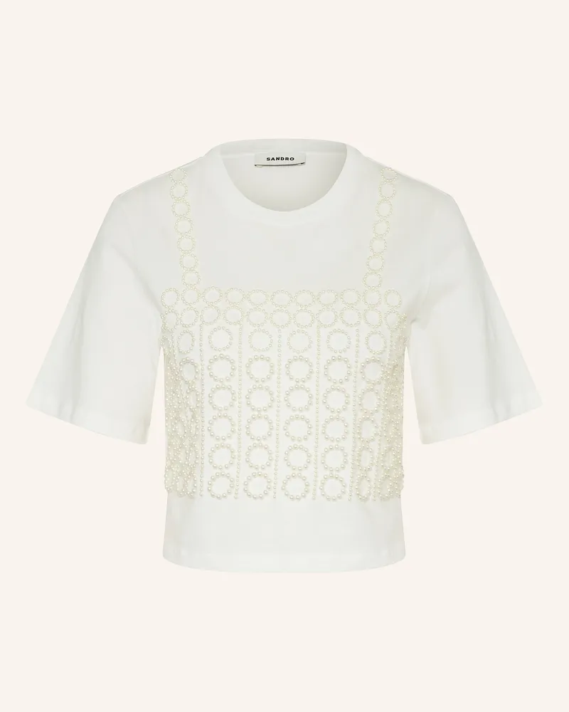 Sandro Cropped-Shirt Weiss