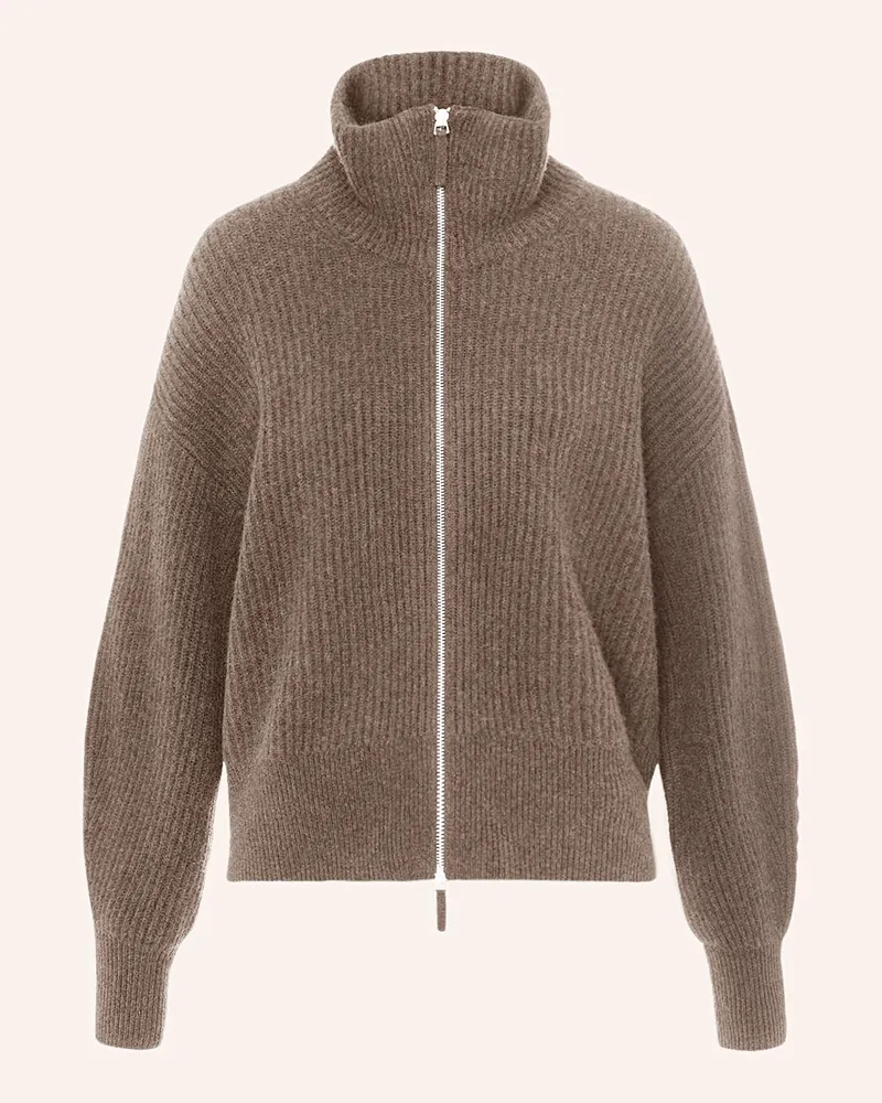FTC Cashmere Cashmere-Strickjacke Braun