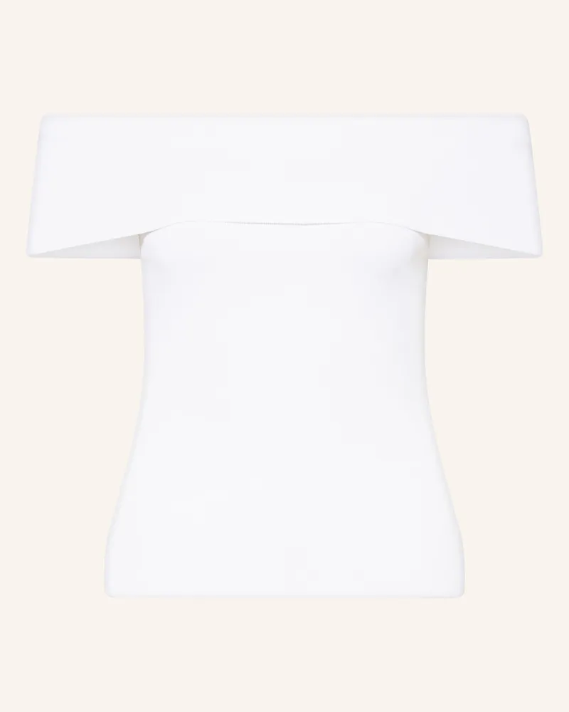 Maje Off-Shoulder-Top Creme