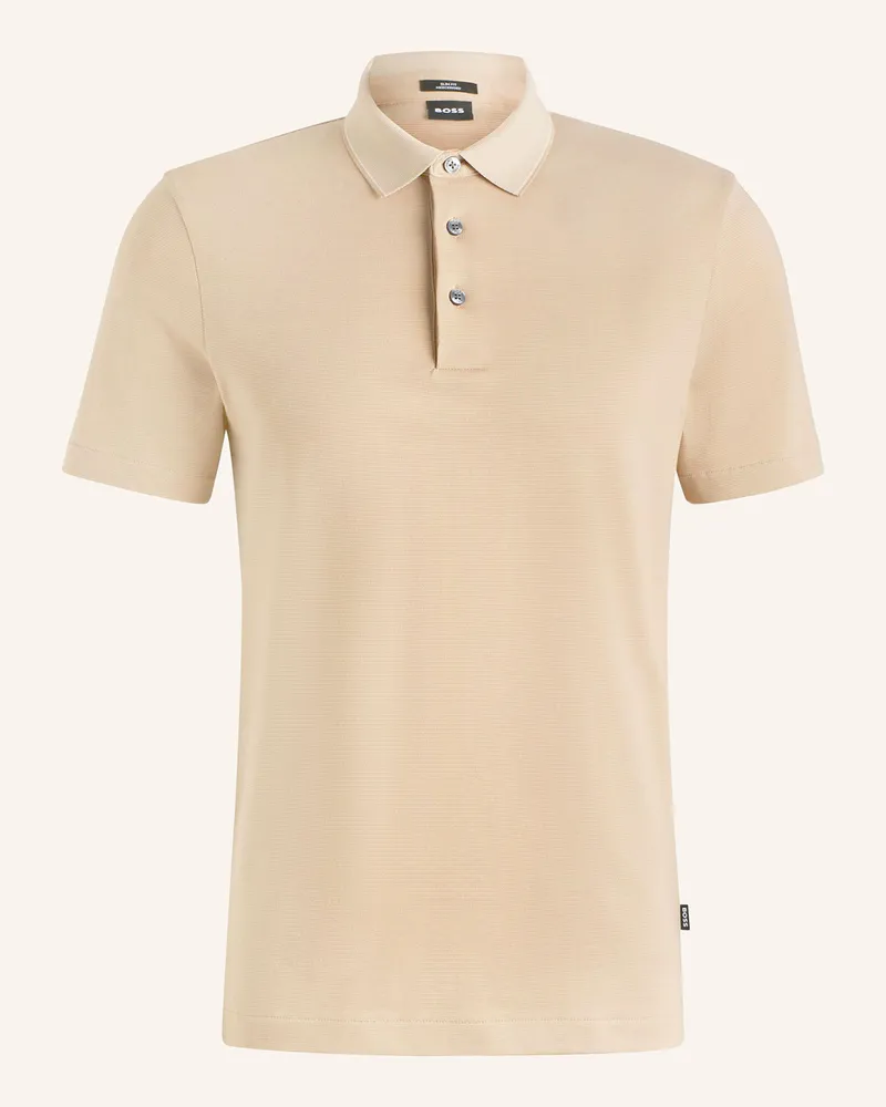 HUGO BOSS Piqué-Poloshirt PITTON Slim Fit Creme