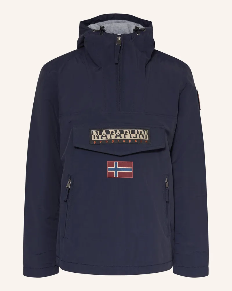 Napapijri Schlupfjacke Rainforest Pocket 2 beige Dunkelblau