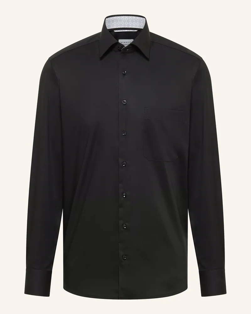 Eterna Hemd Comfort Fit Schwarz