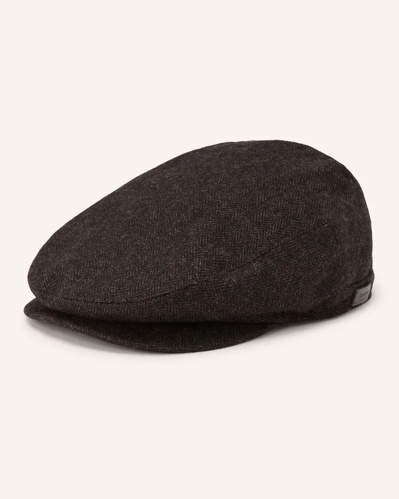 Barbour Schiebermütze Barlow Mit Wolle braun Dunkelbraun