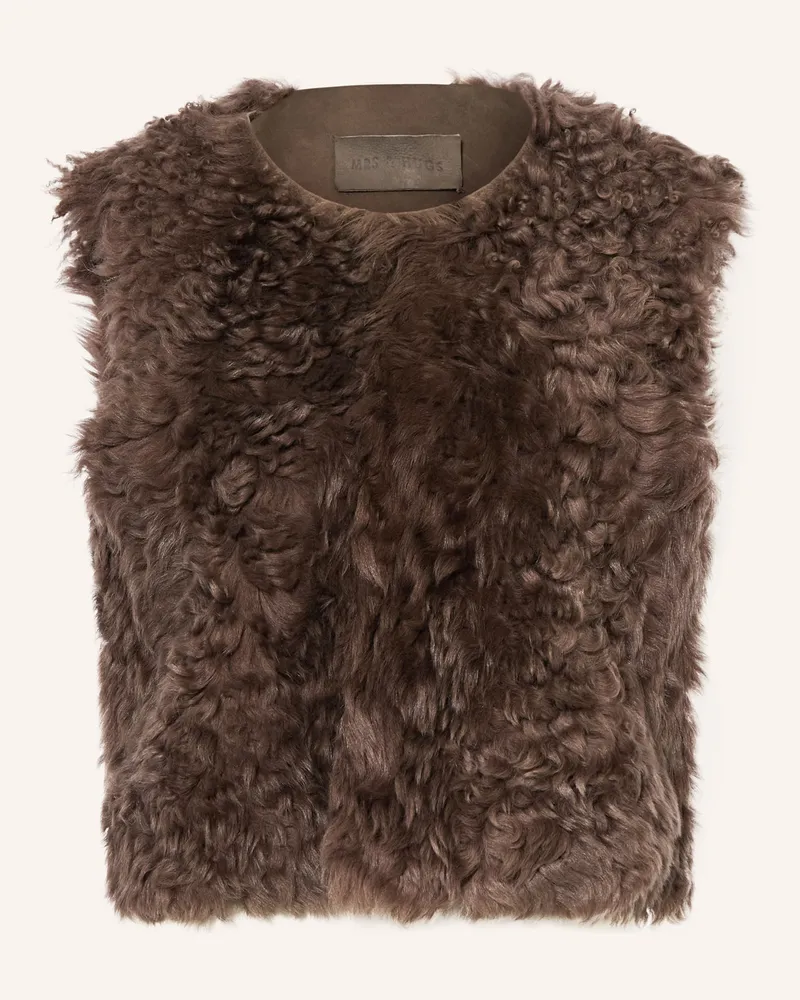 Mrs & HUGS Weste Braun