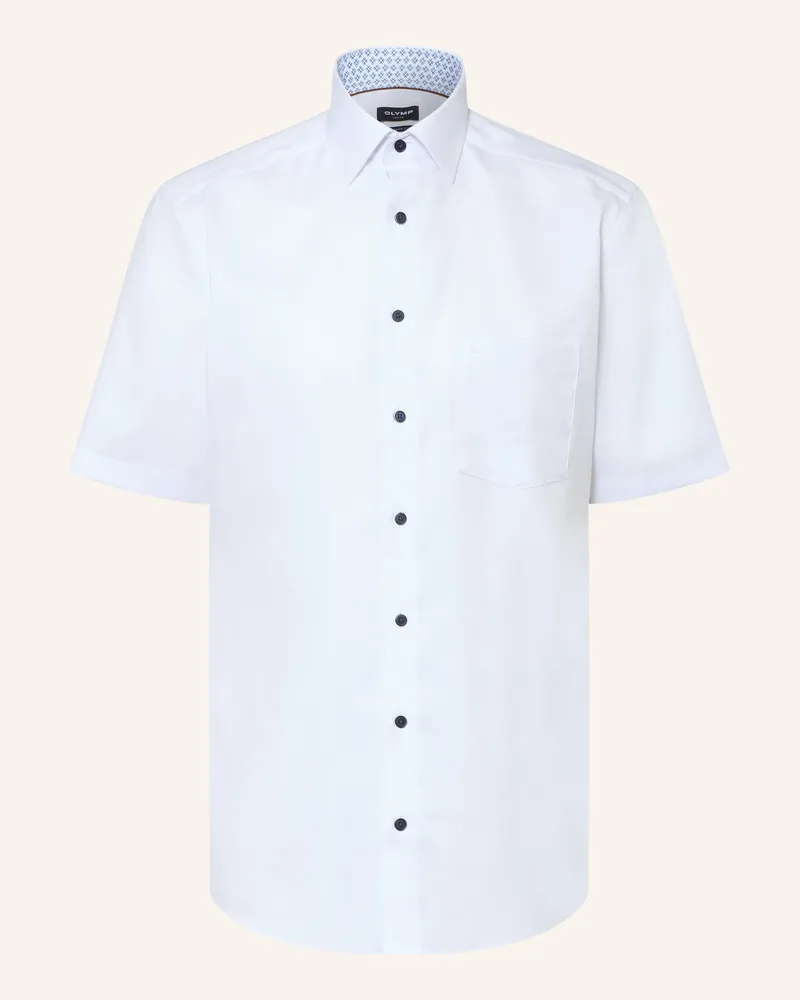 Olymp Kurzarm-Hemd Luxor Modern Fit weiss Weiss
