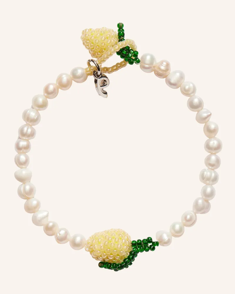 PURA UTZ Armbänder Pearl Lemon Bracelet By Glambou gold Gold