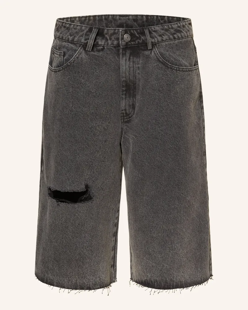 Karo Kauer Jeansshorts blau Schwarz