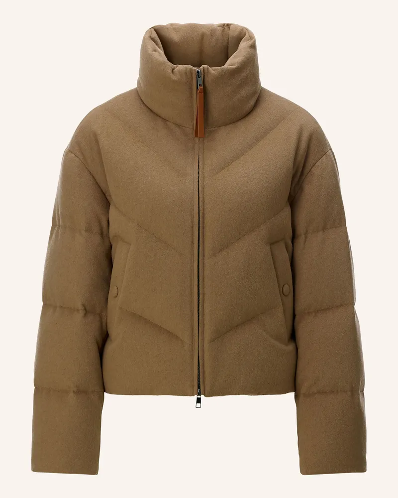 Rich&Royal Daunenjacke Aus Flanell braun Hellbraun