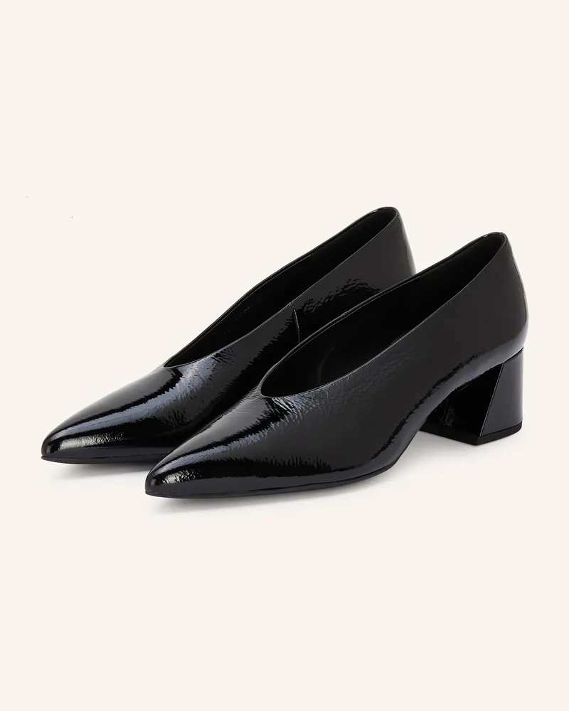 Högl Lack-Pumps schwarz Schwarz