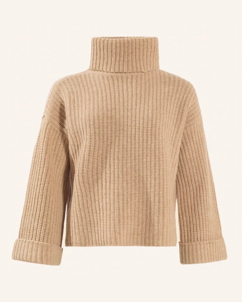 ADLYSH WOLLPULLOVER MIT ROLLKRAGEN Beige