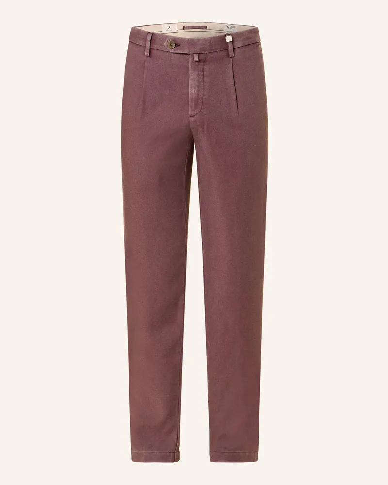 MYTHS Chino Slim Fit Dunkelrot