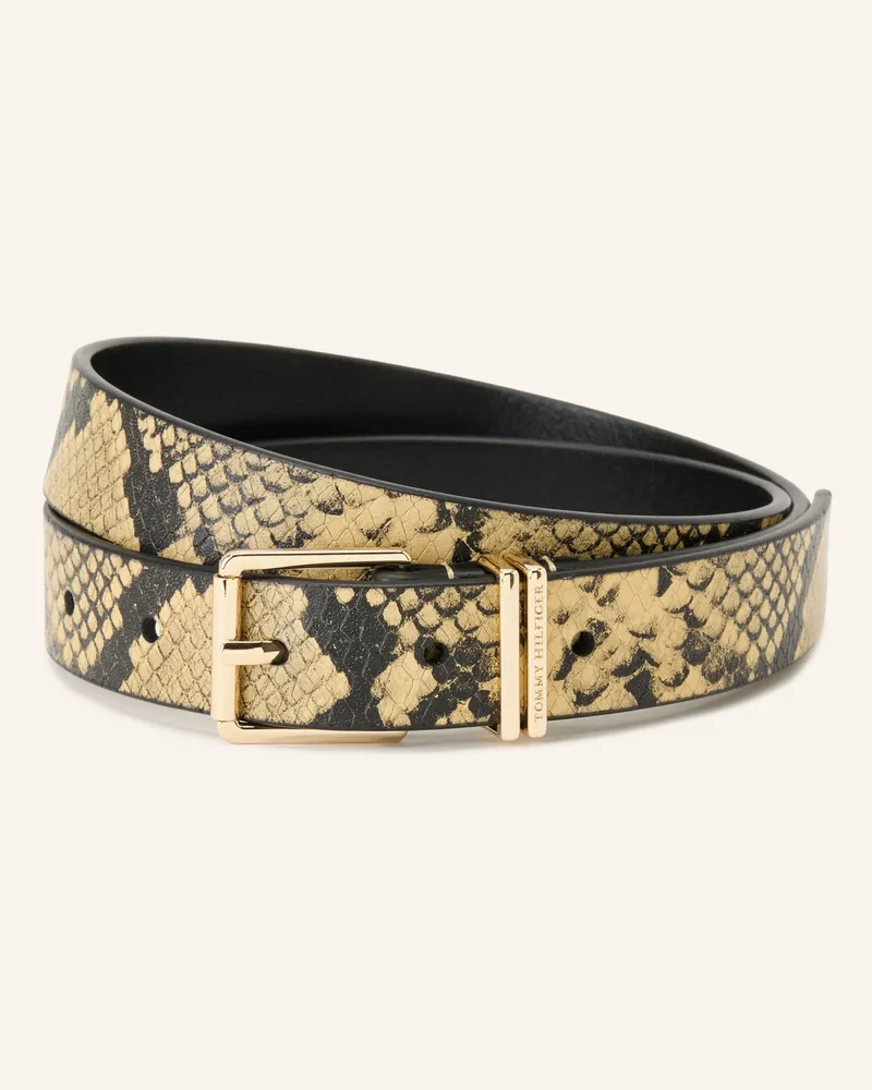 Tommy Hilfiger Ledergürtel beige Schwarz